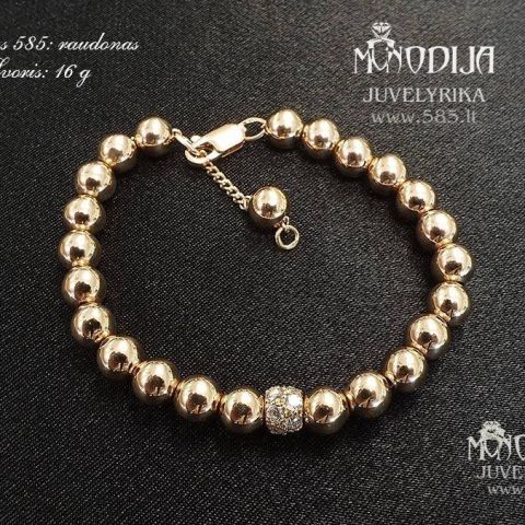 Apyrankė iš auksinių burbuliukų. Svoris 16g.  Kaina nuo 900€