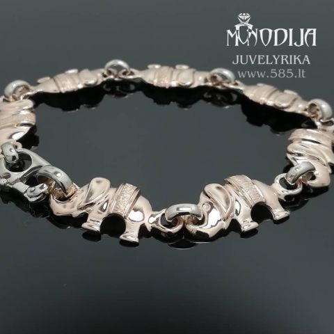 Auksinė apyrankė Septyni Drambliukai. Svoris 12g. DARBAS NUO 200€