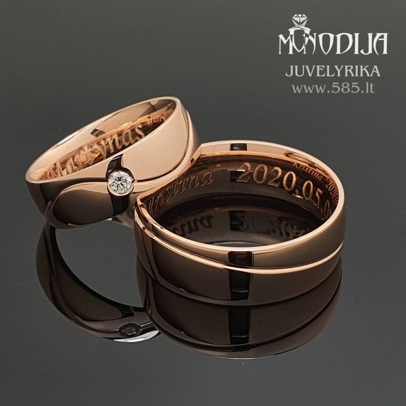 Raudono aukso vestuviniai žiedai
Svoris: 14g
Briliantai: 0.05ct-2.3mm
Darbo kaina: 260€
Kategorija: Klasikiniai
Plotis: 6mm ir 7mm - www.585.lt